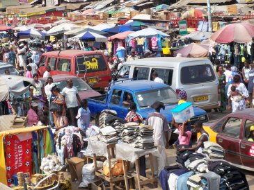 Ghana market scene - DEC 08