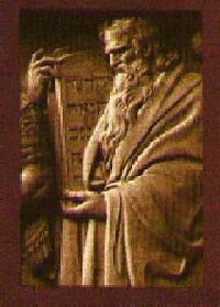 moses with the ten commandments